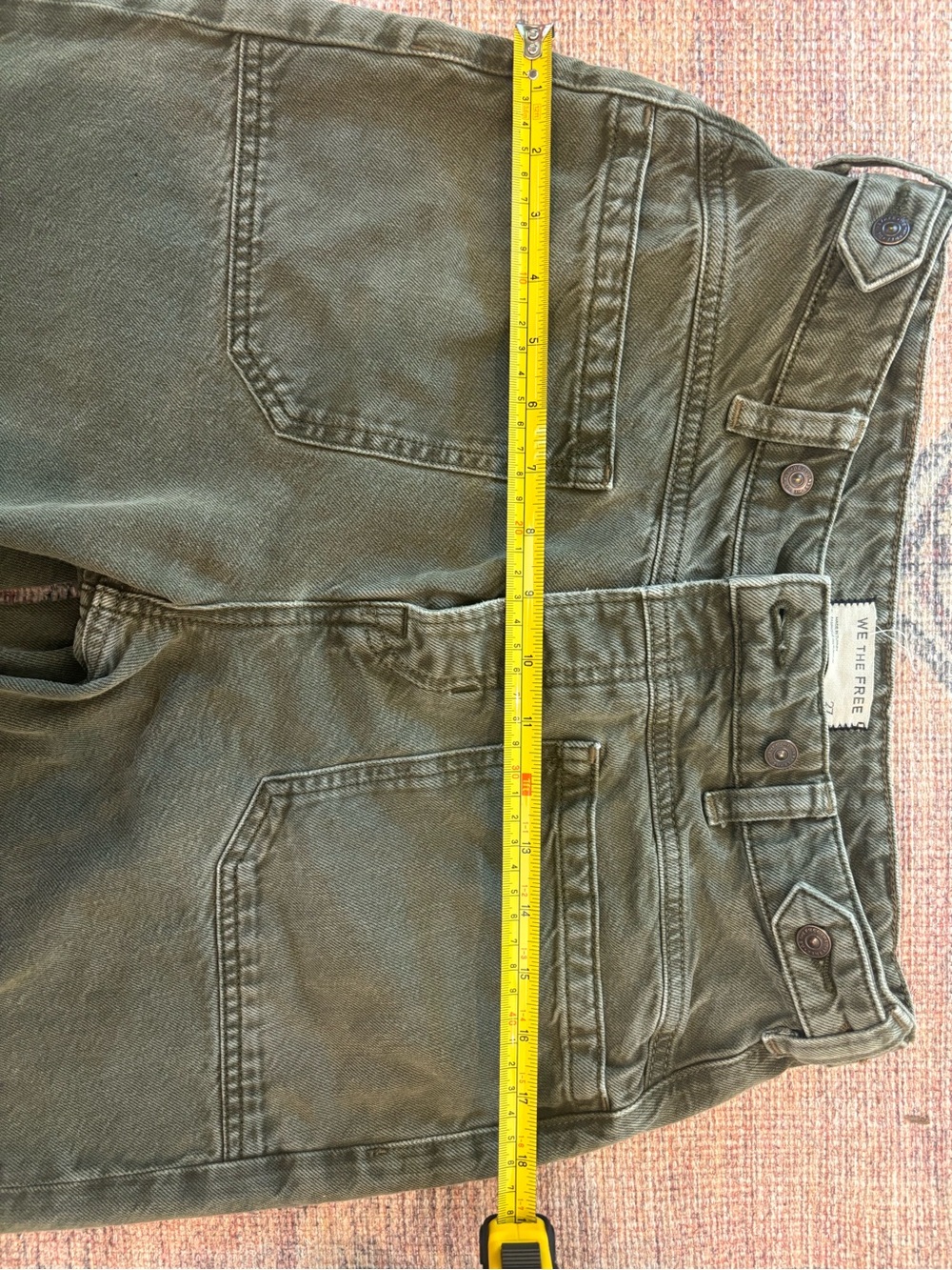 We The Free Olive Green Wide-Leg Utility Pants - Picture 4 of 5